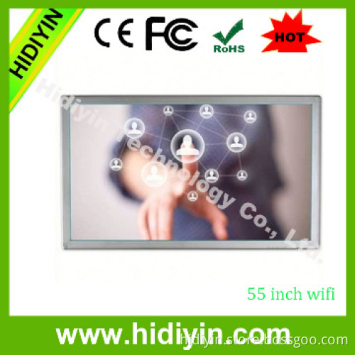 55 inch LCD wall mounted advertising media ad player shopping